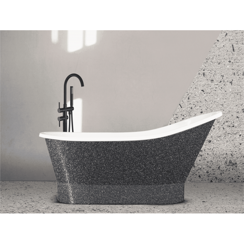 Voľne stojaca vaňa GLORIA (PAOLA) vyrobená z liateho mramora (Mineral Durabe)