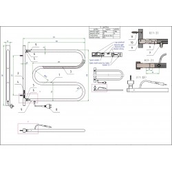Otočný elektrický sušák