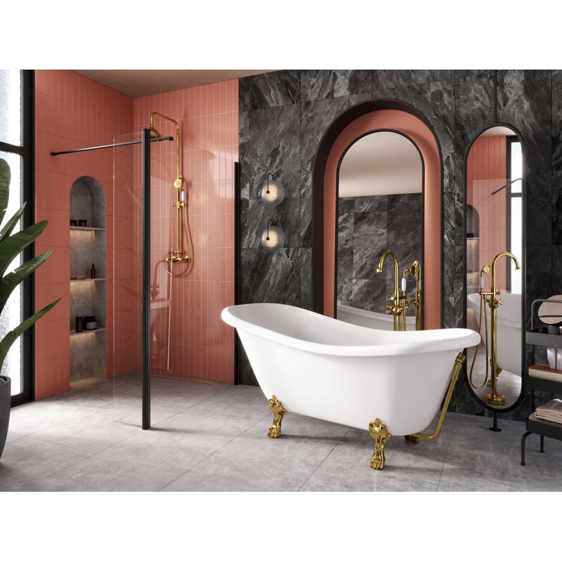 Voľne stojaca akrylátová retro vaňa OTYLIA (MERANO )