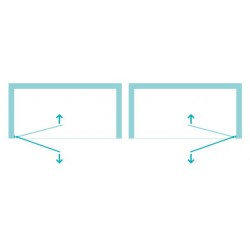 Vanová zástěna EVORA