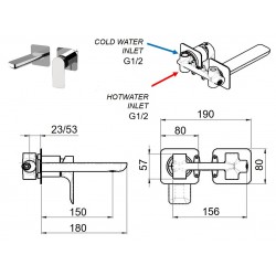 Podomietková umývadlová batéria ARNO 15P