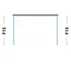 Pevná stena FISSO S pre sprchové dvere MAYA, MITHRA a kút ROMA