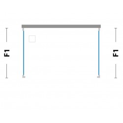 Pevná stena FISSO S pre sprchové dvere MAYA, MITHRA a kút ROMA