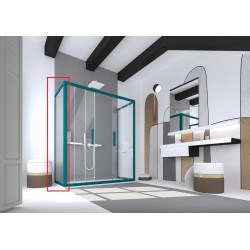 Pevná stena FISSO S pre sprchové dvere MAYA, MITHRA a kút ROMA