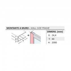 Pevná stěna DECO F1AB pro sprchové dveře N1FSa N2FS