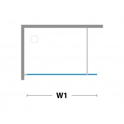 Walk-in bezdverový a bezbariérový sprchový kút LAGOS PLUS