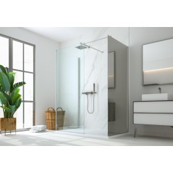 Walk-in bezdverový a bezbariérový sprchový kút LAGOS PLUS