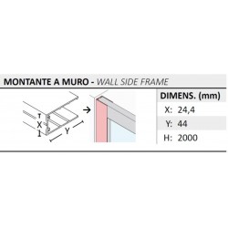 Walk-in bezdverový a bezbariérový sprchový kút LAGOS PLUS