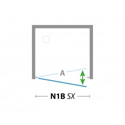 Walk-in bezdverový a bezbariérový sprchový kút LAGOS PLUS