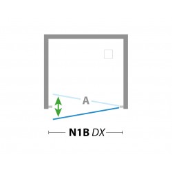 Walk-in bezdverový a bezbariérový sprchový kút LAGOS PLUS