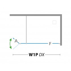 Bezbariérový sprchový kout DECO WALK-IN W1P