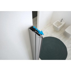 Walk-in bezdverový a bezbariérový sprchový kút LAGOS PLUS