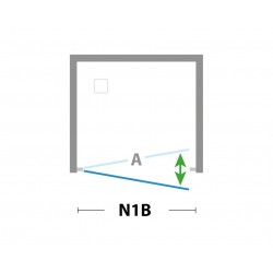 Walk-in bezdverový a bezbariérový sprchový kút LAGOS PLUS