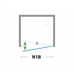 Walk-in bezdverový a bezbariérový sprchový kút LAGOS PLUS