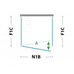 Walk-in bezdverový a bezbariérový sprchový kút LAGOS PLUS