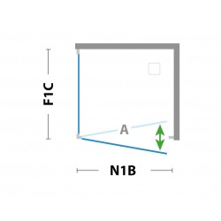 Walk-in bezdverový a bezbariérový sprchový kút LAGOS PLUS