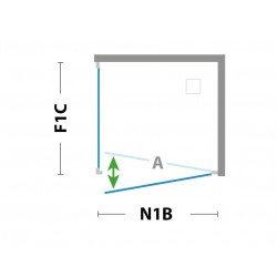 Walk-in bezdverový a bezbariérový sprchový kút LAGOS PLUS