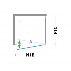 Walk-in bezdverový a bezbariérový sprchový kút LAGOS PLUS