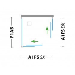 Pevná stena ESSENCE F1 pre sprchové zásteny série URBAN ESSENCE