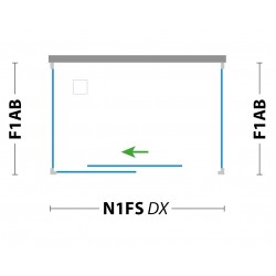 Pevná stena ESSENCE F1 pre sprchové zásteny série URBAN ESSENCE