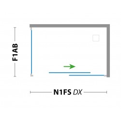 Pevná stena ESSENCE F1 pre sprchové zásteny série URBAN ESSENCE