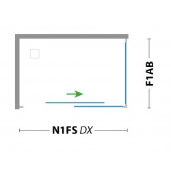 Pevná stena ESSENCE F1 pre sprchové zásteny série URBAN ESSENCE