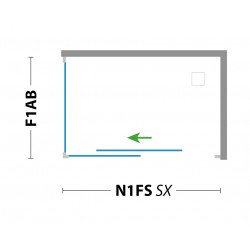 Pevná stena ESSENCE F1 pre sprchové zásteny série URBAN ESSENCE