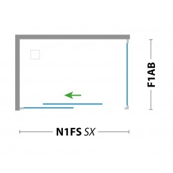 Pevná stena ESSENCE F1 pre sprchové zásteny série URBAN ESSENCE