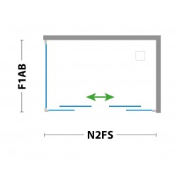 Pevná stena ESSENCE F1 pre sprchové zásteny série URBAN ESSENCE