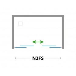 Čtyřdílné posuvné sprchové dveře do niky HOPA ESSENCE N2FS