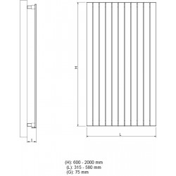Koupelnový a interiérový radiátor COVER V NEW