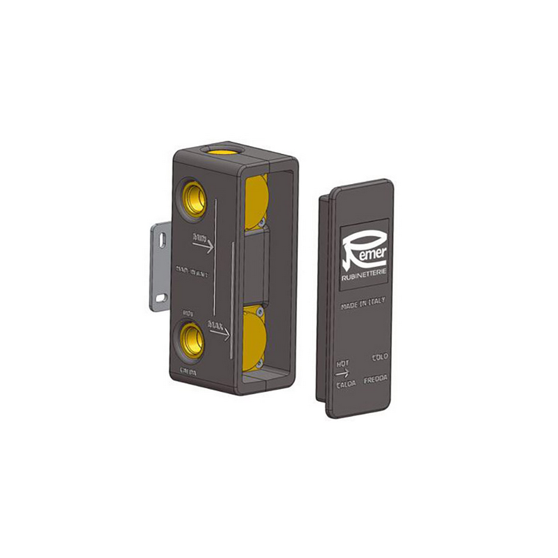 Univerzálny box pre sprchovú batériu - 2 výstupmi