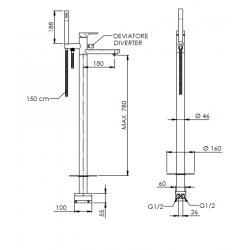 Rozměr stojánkové baterie ARNO 08