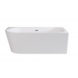 Volně stojící vana ZOYA GLAM, pro instalaci k průběžné stěně je vyrobena ze sanitárního kompozitu (akrylát)