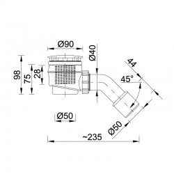 Vaničkový sifon STY-402-F, STY-402-K