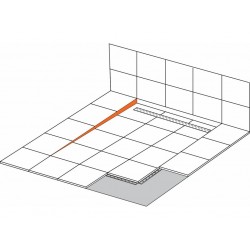 Spádová lišta NEO, černá barva