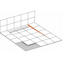 Spádová lišta NEO, černá barva