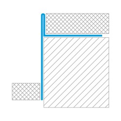 Spádová lišta NEO, černá barva