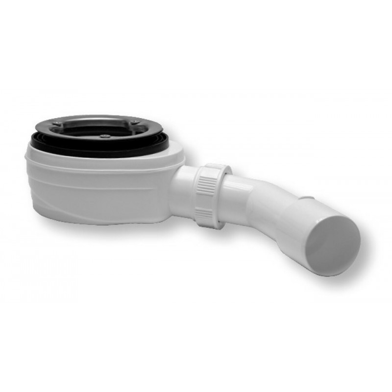 Sifon vaničkový, průměr 90 mm, nízký nerezová příruba