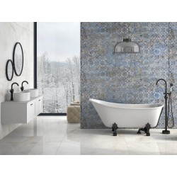 Voľne stojaca vaňa OLAYA Glam - strieborná