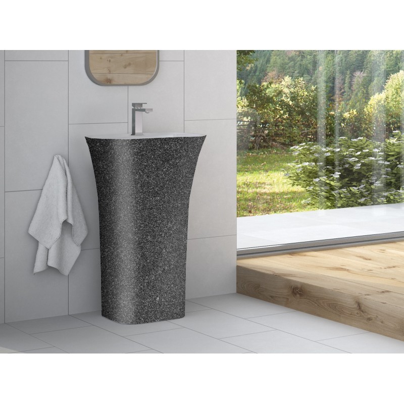 Volně stojící umyvadlo ASSOS S-LINE GLAM - grafitová