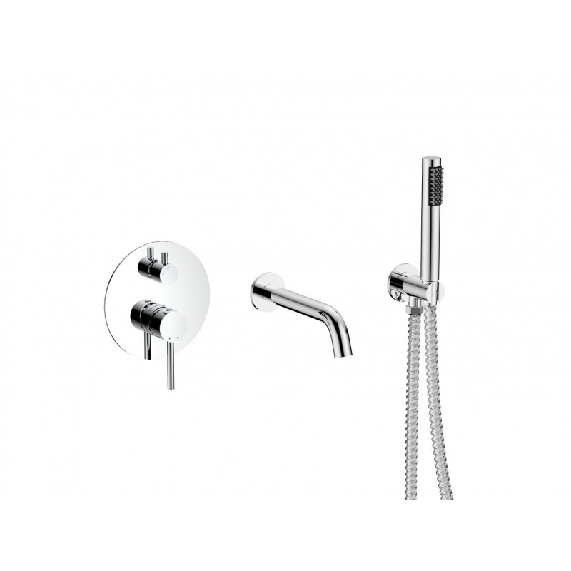 Podomietkový 3-otvorový vaňový set VEO chróm