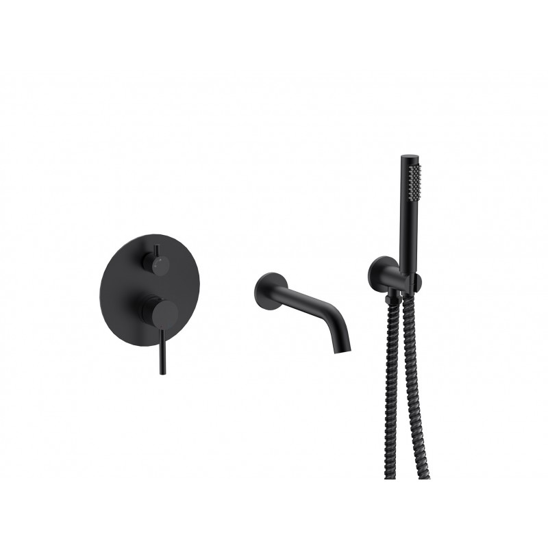 Podomítkový vanový set VEO černá