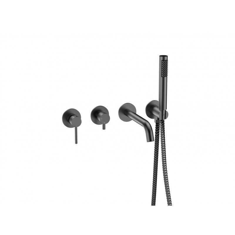 Podomietkový 4-otvorový vaňový set VEO grafitová