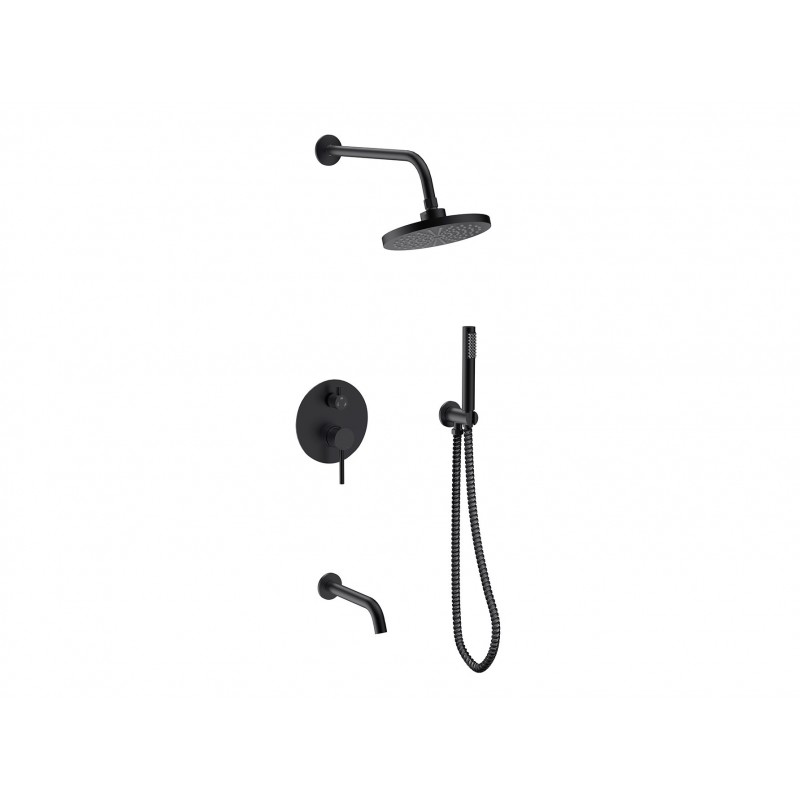Podomítkový sprchový set VEO I černá