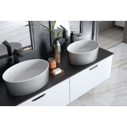 Umyvadlo na desku UNIQA GLAM stříbrná