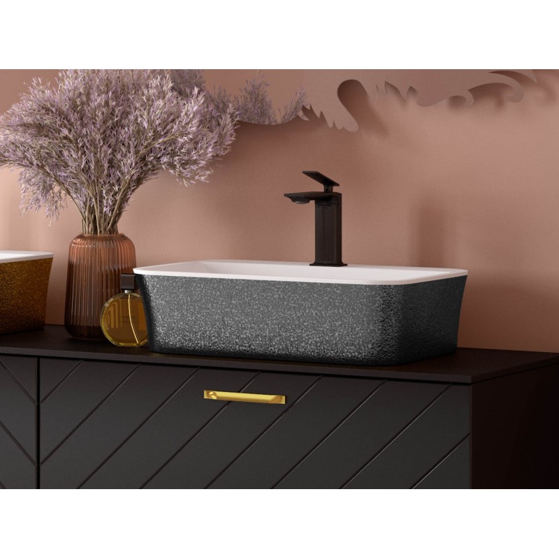 Umyvadlo na desku ASSOS S-LINE GLAM - grafitová
