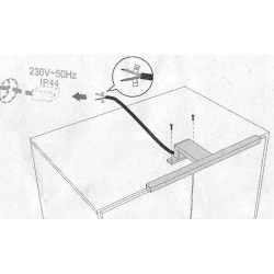 Závesná zrkadlová skrinka Olsen Spa ARLES s LED osvetlením