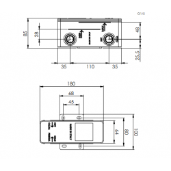 Univerzálny box pre jednopákovú umývadlovú batériu