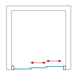 3-dílé dveře do niky MELIDE